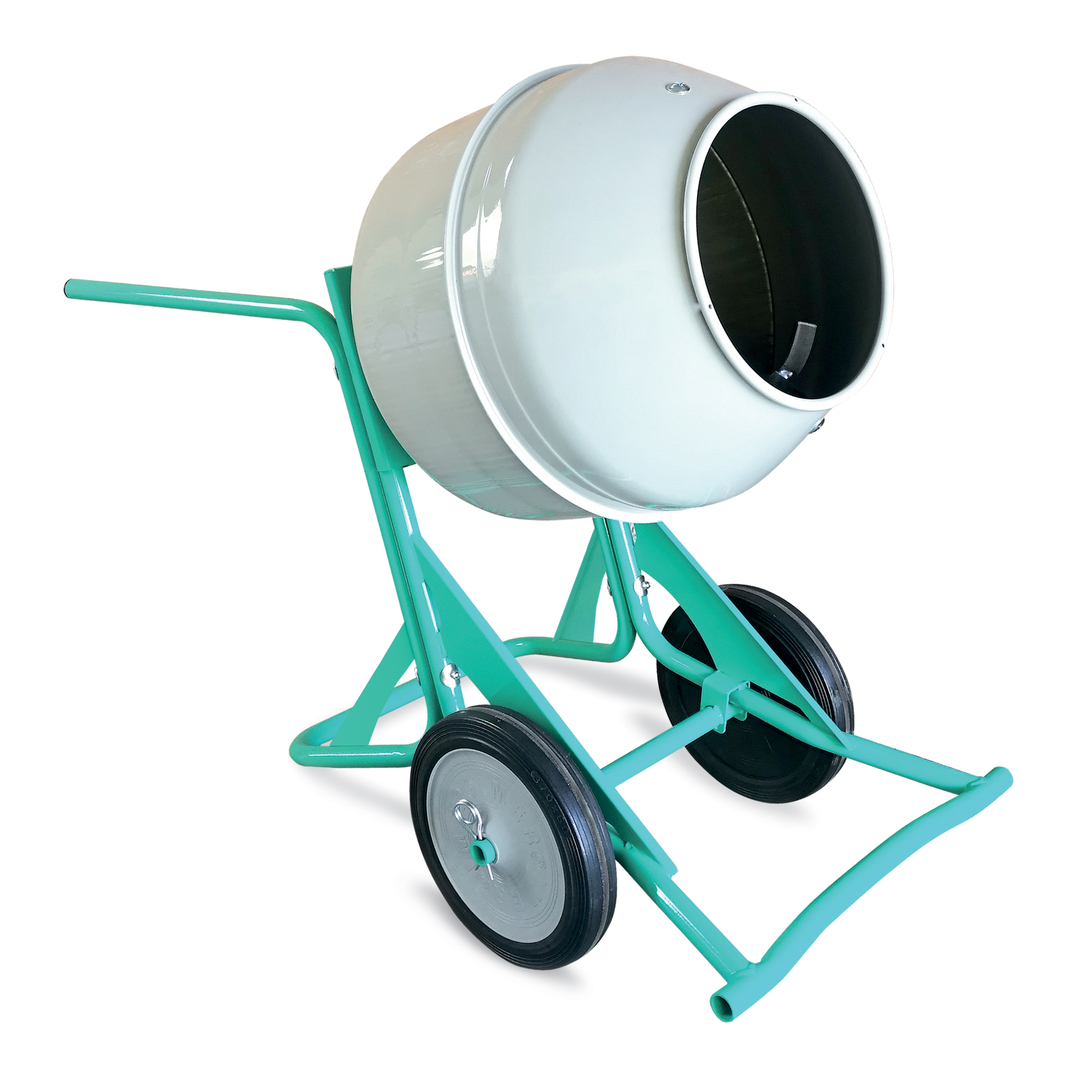 Riobeta 140 - Betoniera di piccole dimensioni con scarico alto. Motore elettrico. Capacità vasca: 134 l.